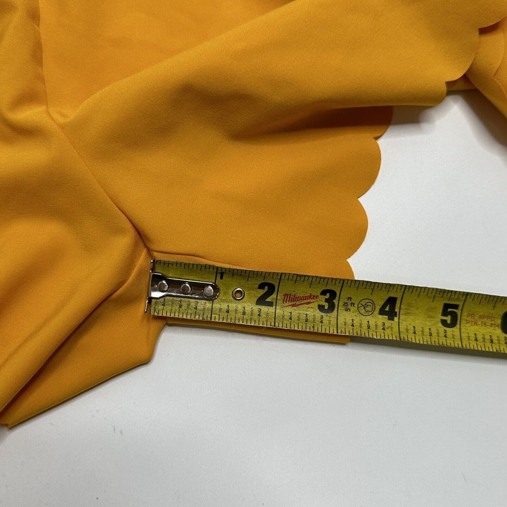 Jo + Jax Size XSA Adult Dance Tangerine Shorts yoga Jazz Yellow Scalloped Hem - Picture 6 of 12